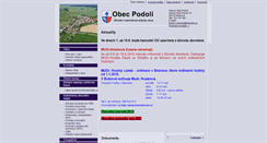 Desktop Screenshot of obecpodoli.net